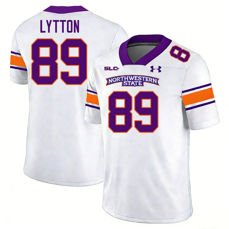 Northwestern State Demons #89 Grayson Lytton College Football Jerseys,Uniforms Stitched-White